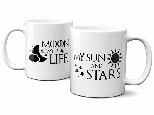 His and Hers Moon and Sun Mugs