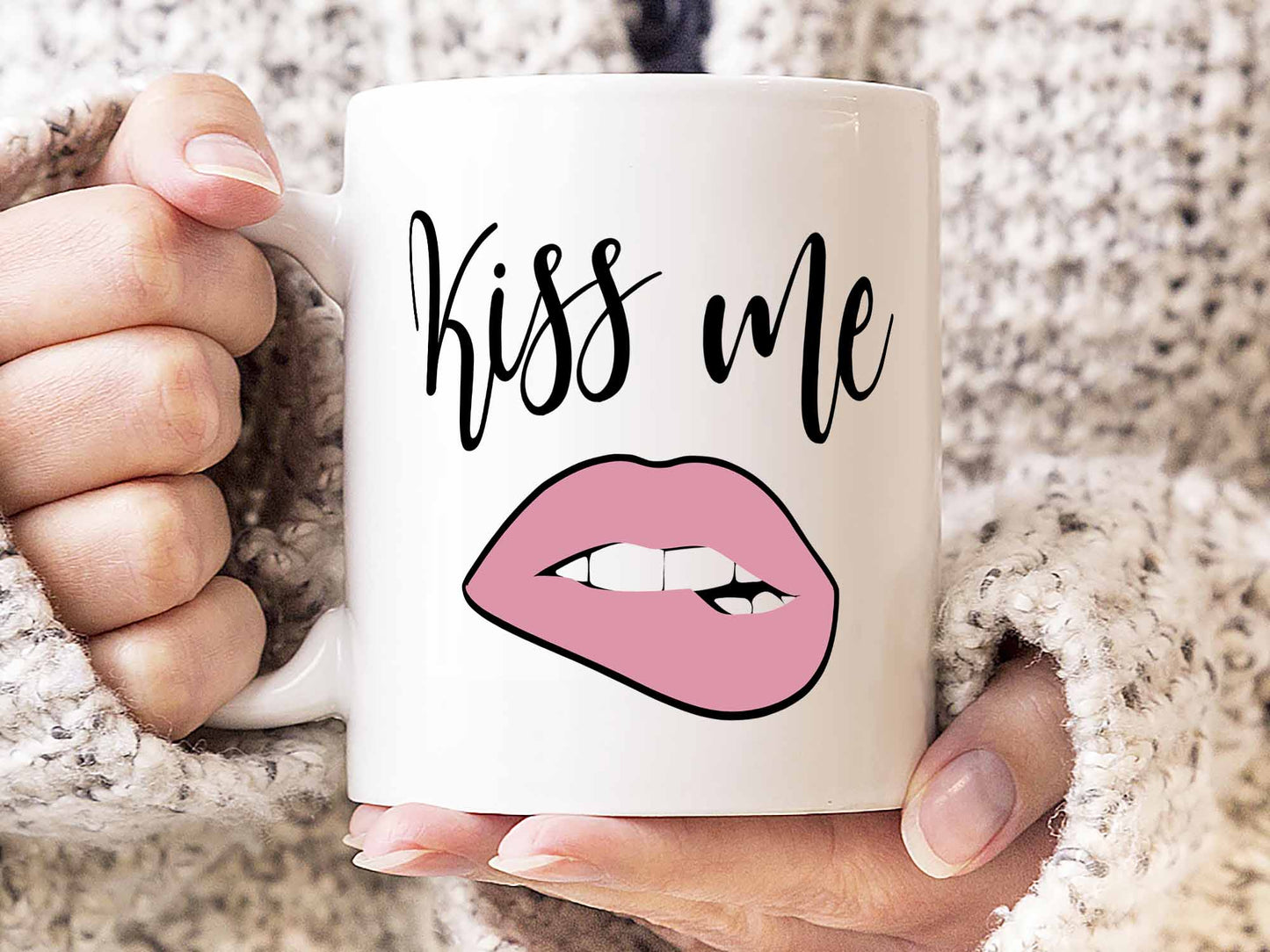 Kiss Me Lips Coffee Mug