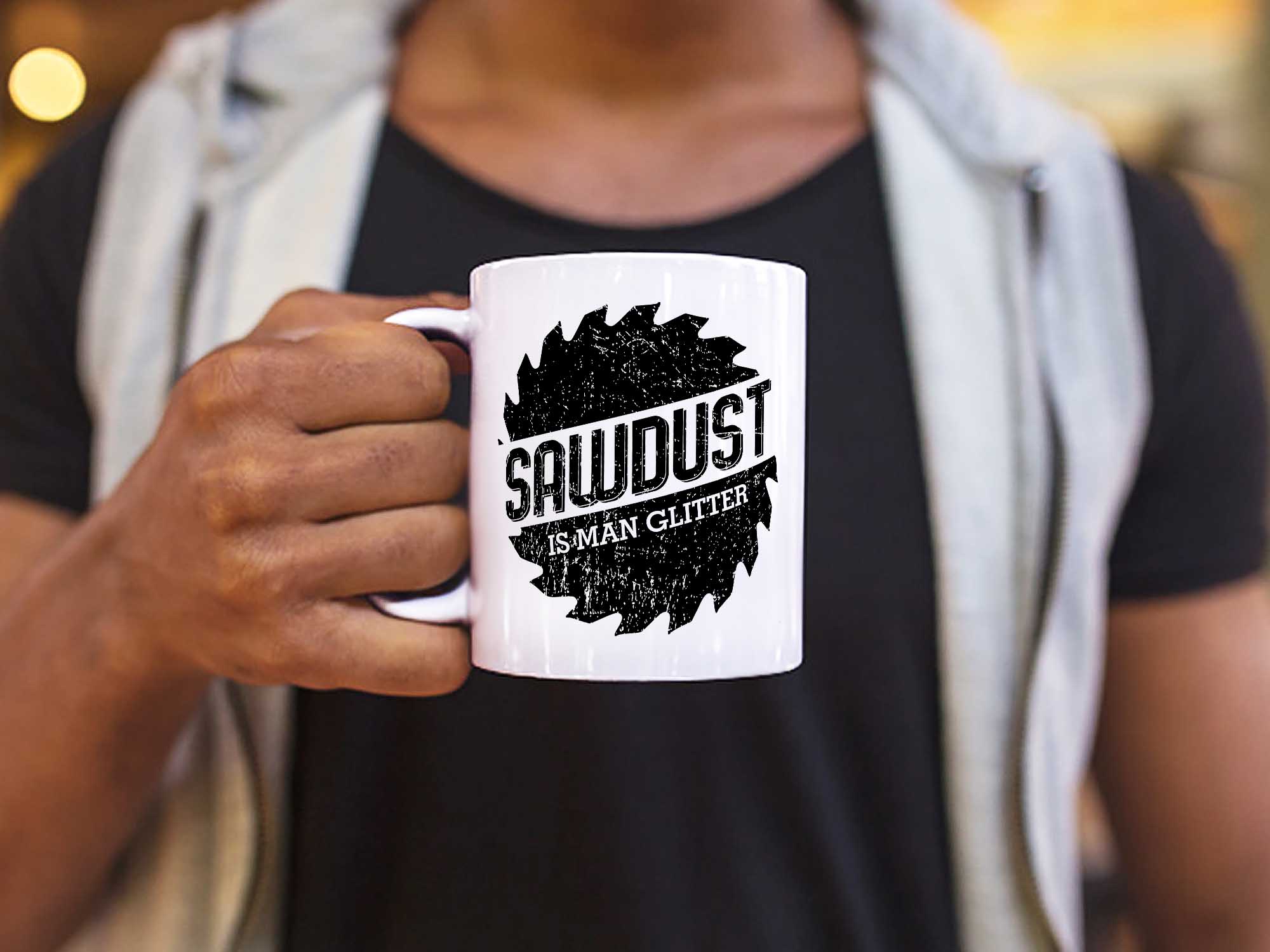 Sawdust is Man Glitter Coffee Mug