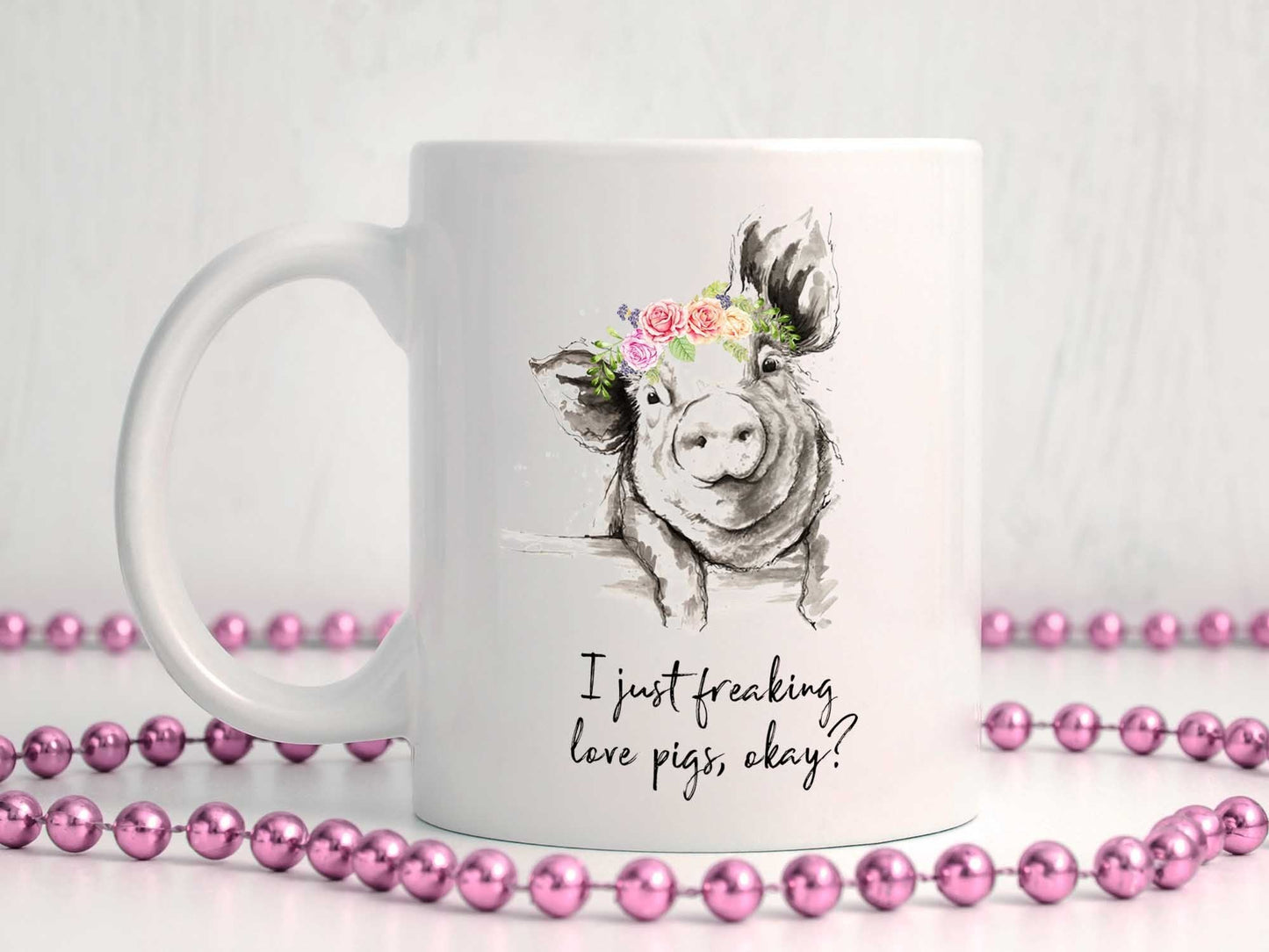 Freaking Love Pigs Coffee Mug