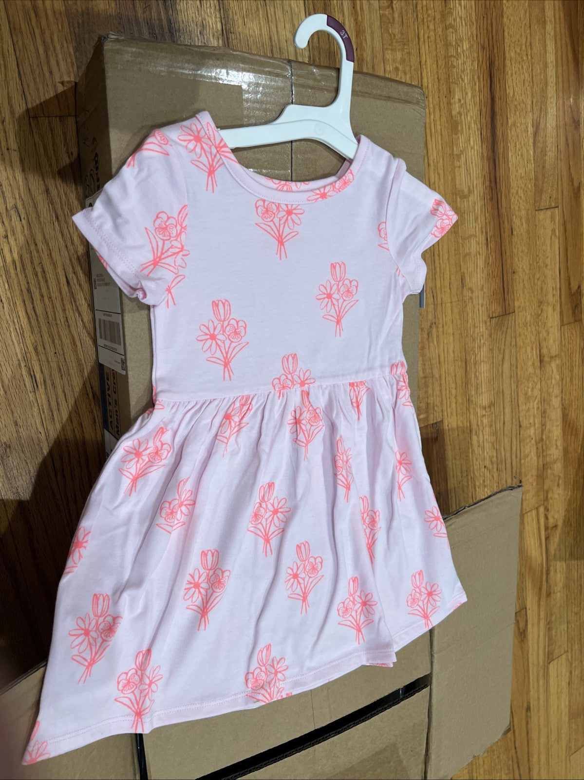 Pink Dress With Flowers