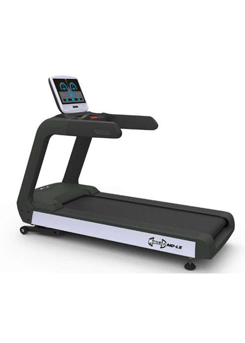 LED Screen Commercial Treadmill - Muscle D Fitness - Built in Fan - Adjustable Speed and Incline - Cup Holders