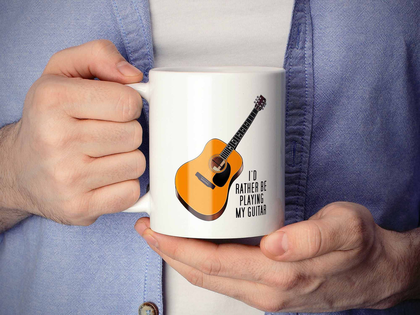 Rather Play Guitar Coffee Mug