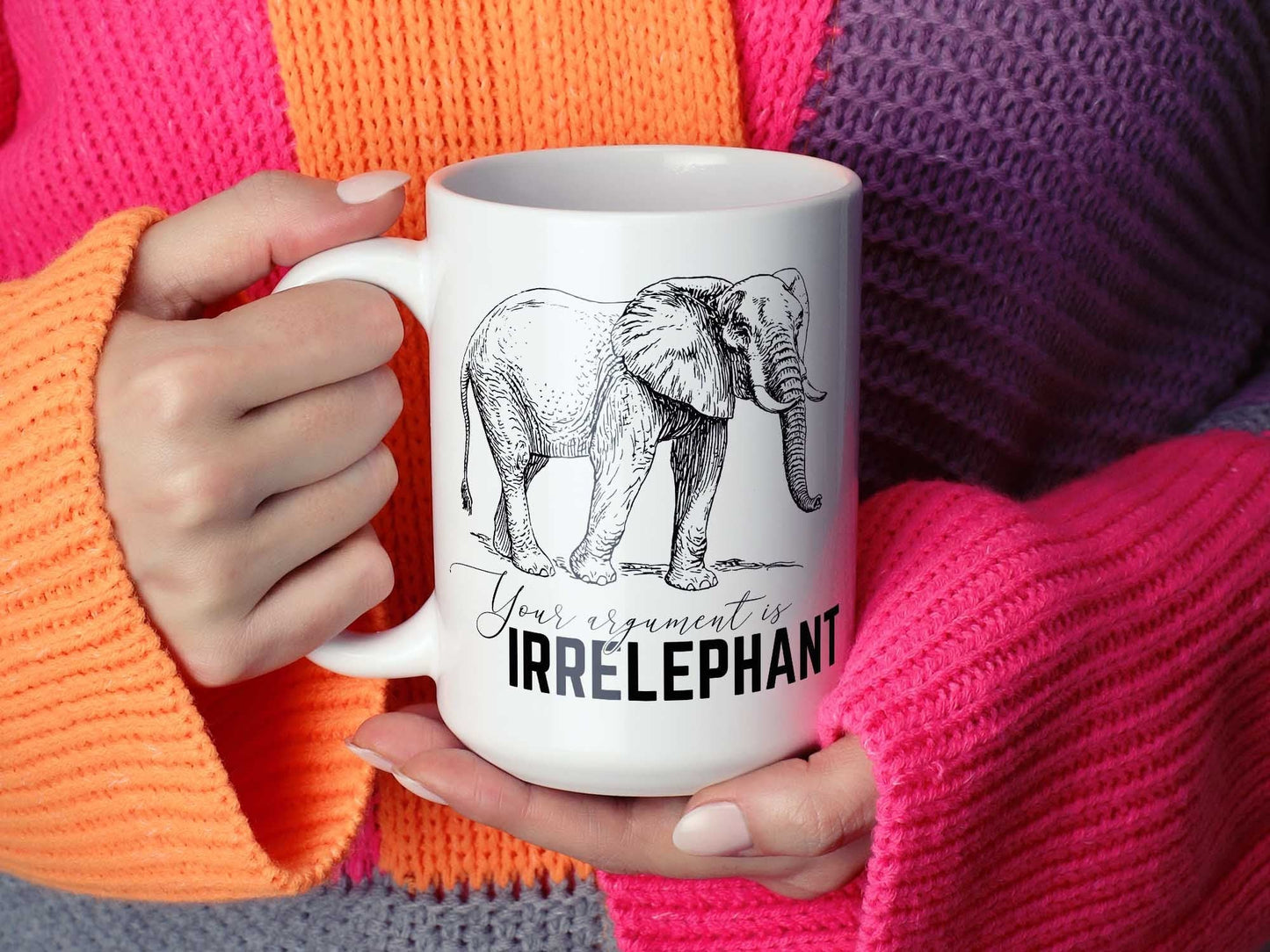 Irrelephant Elephant Coffee Mug