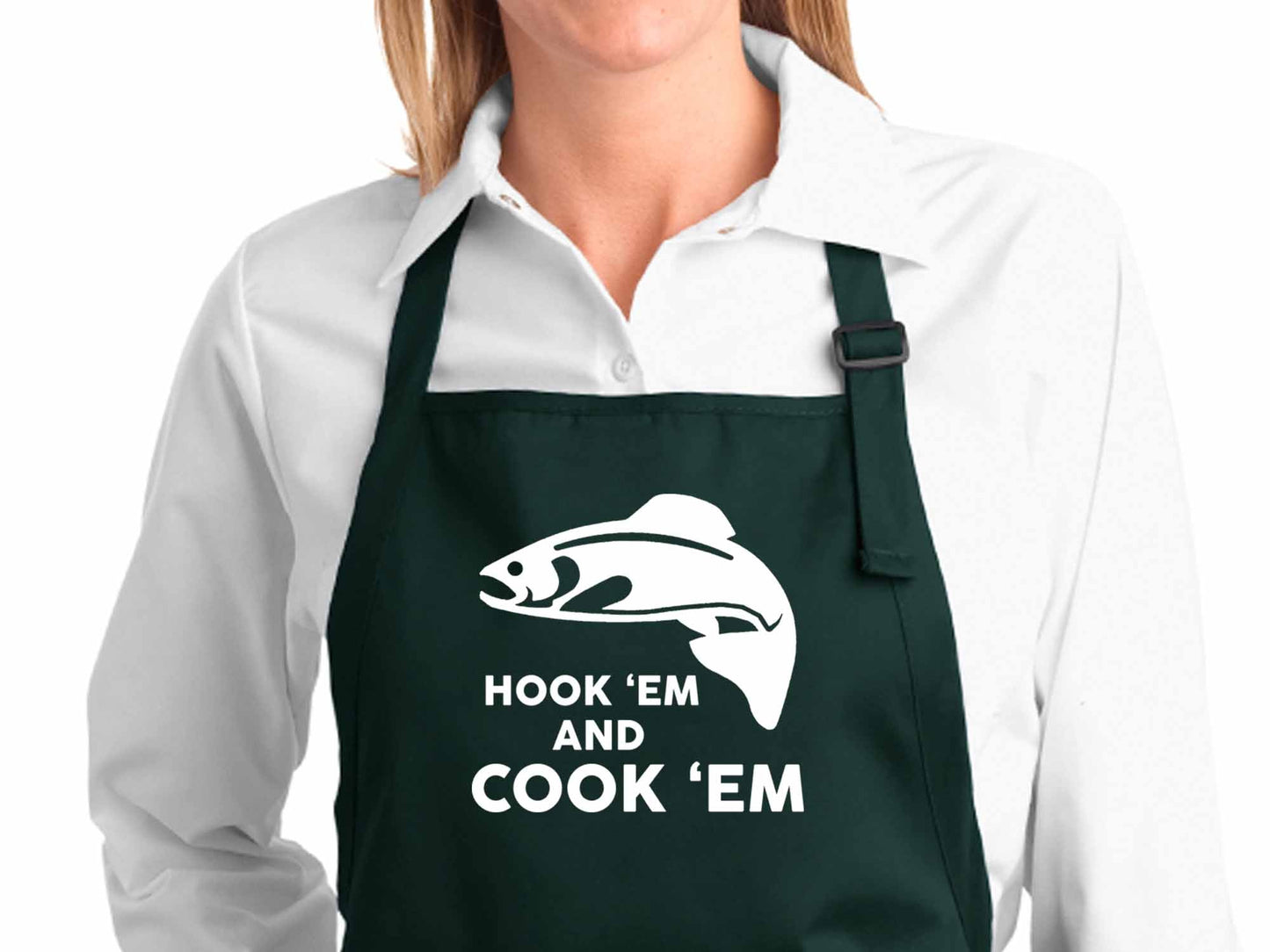 Hook 'Em and Cook 'Em Apron