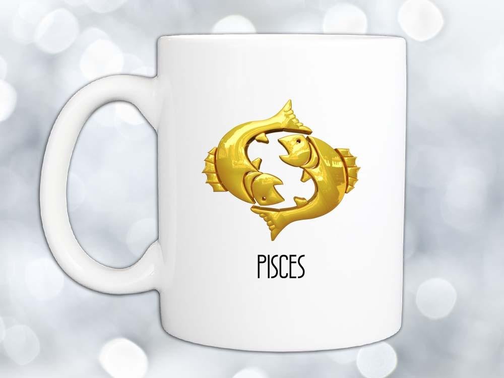 Pisces Gold Coffee Mug