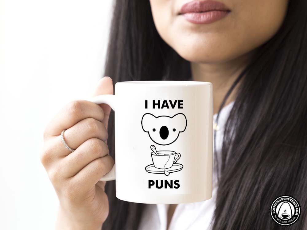 Koala Tea Puns Coffee Mug
