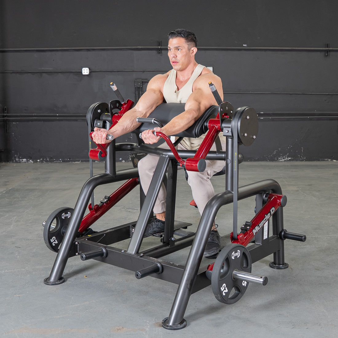 Power Leverage V2 Iso Lateral Biceps Curl / Preacher Curl - Muscle D Fitness