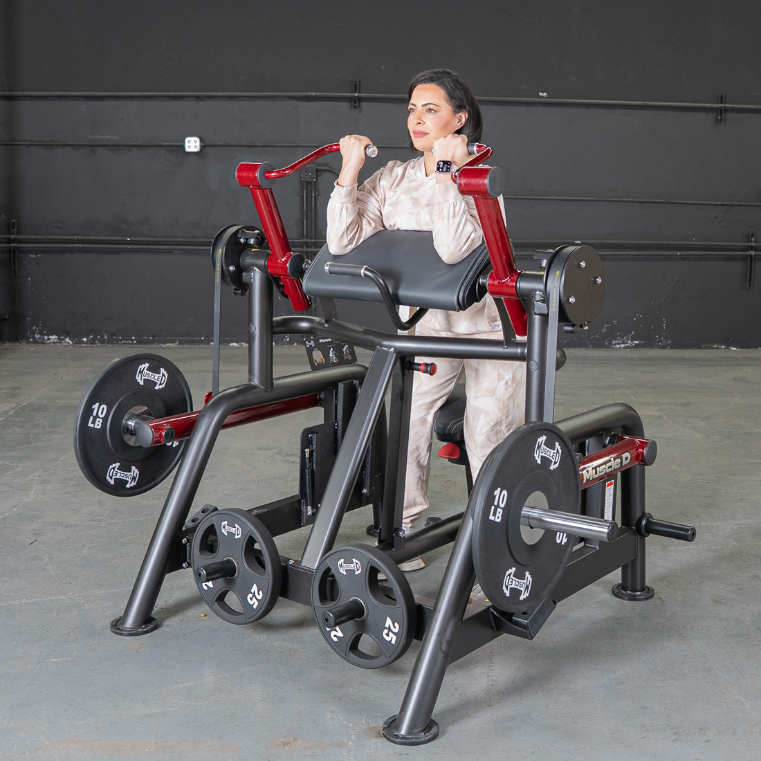 Power Leverage V2 Iso Lateral Biceps Curl / Preacher Curl - Muscle D Fitness