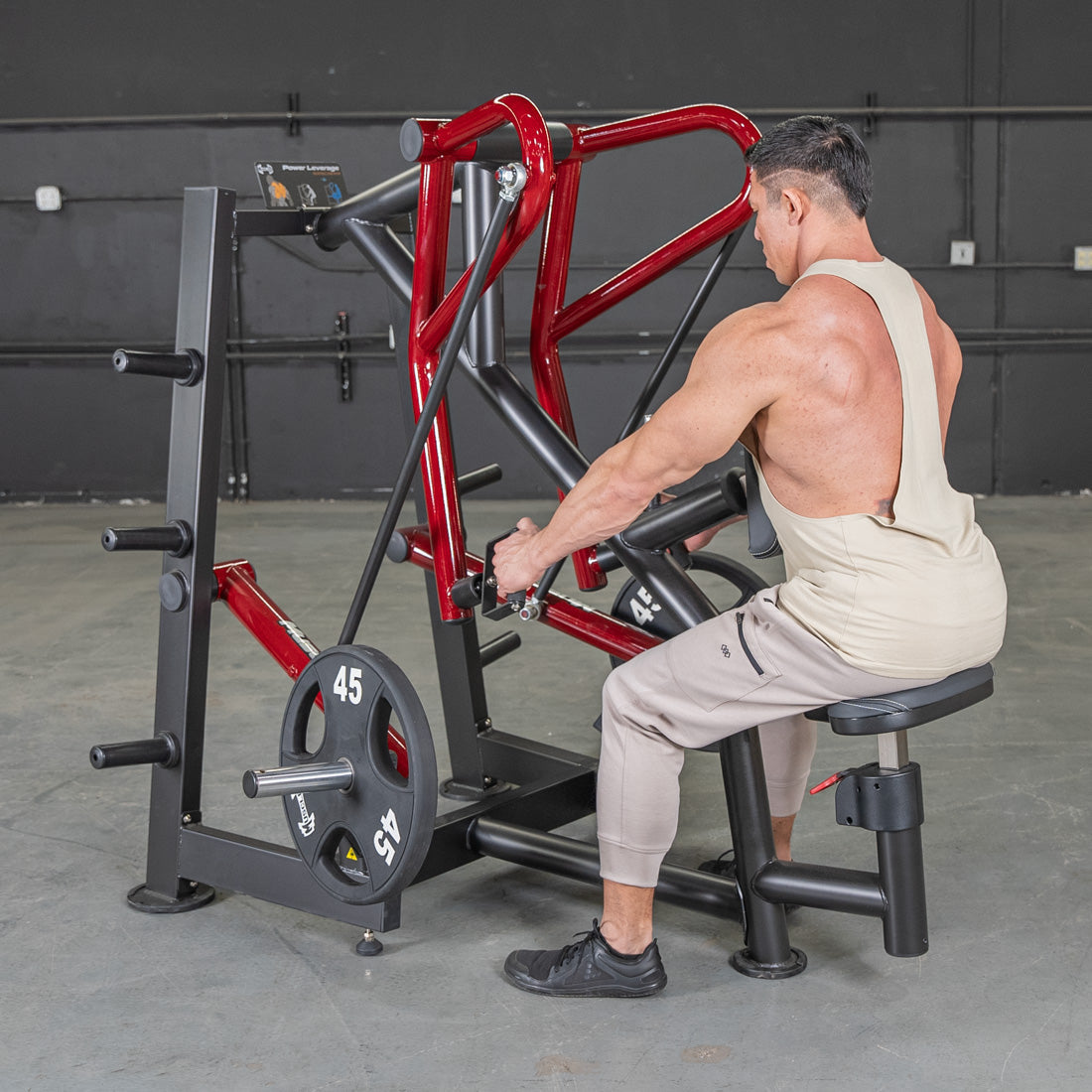 Power Leverage V2 Rotating Handle Low Row - Muscle D Fitness