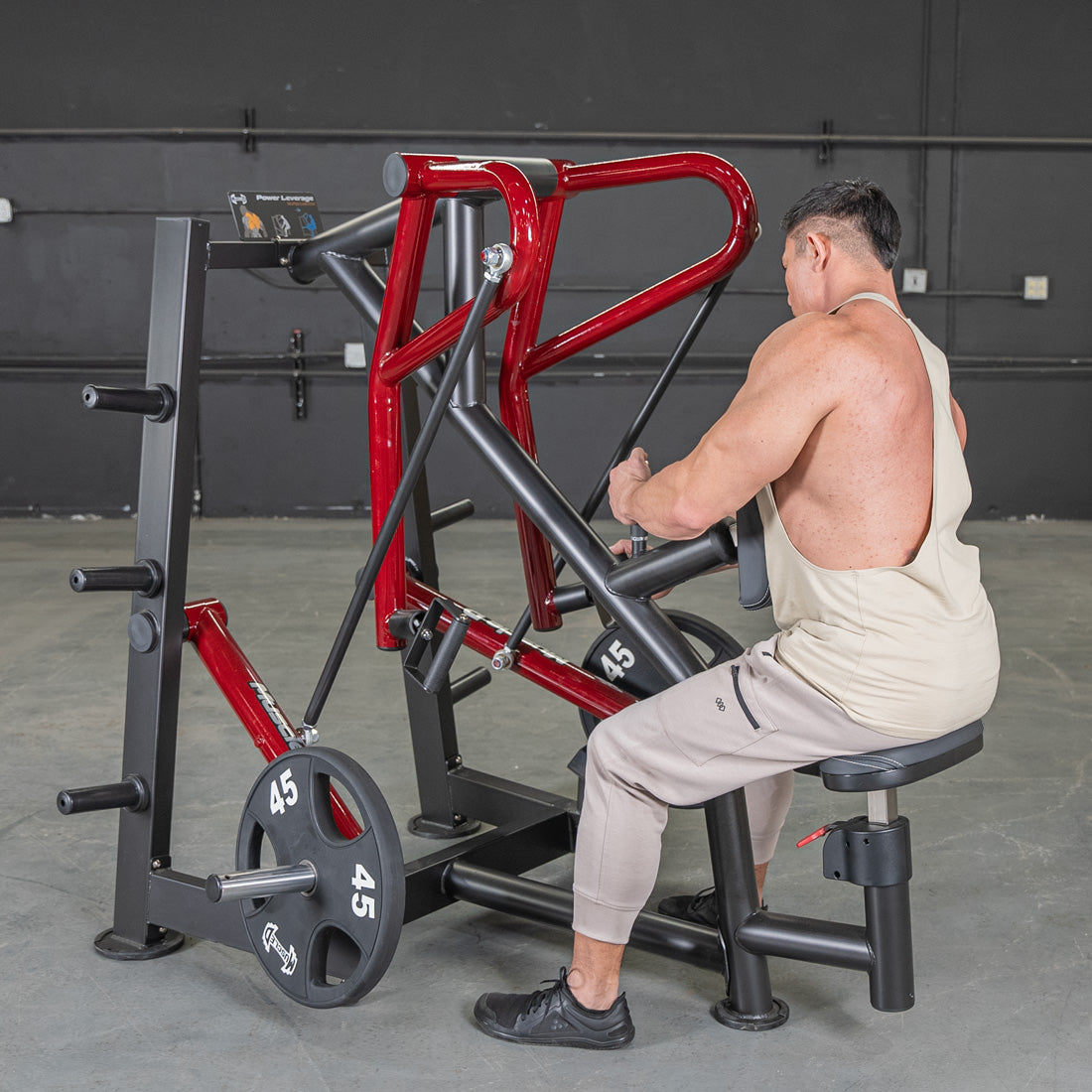 Power Leverage V2 Rotating Handle Low Row - Muscle D Fitness
