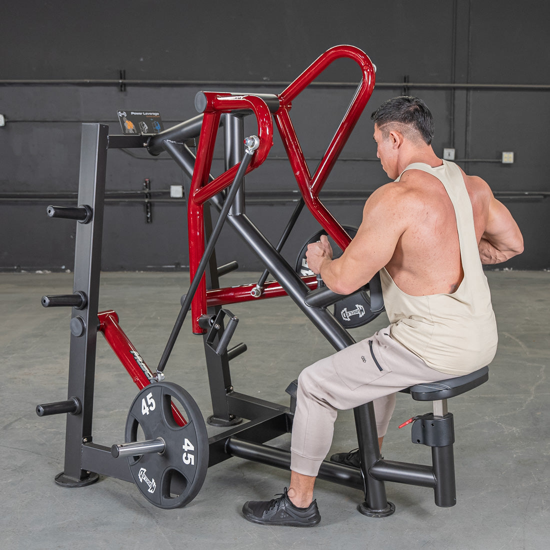 Power Leverage V2 Rotating Handle Low Row - Muscle D Fitness
