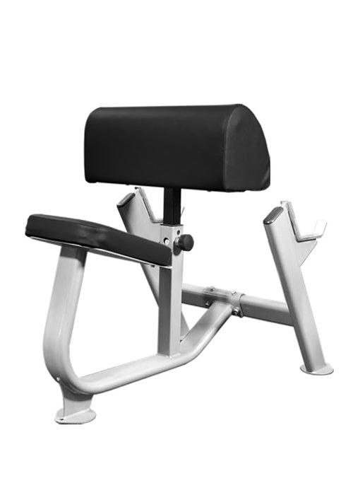 Preacher Curl Bench - Muscle D Fitness - 11 Gauge Steel - Adjustable Seat - Commercial Upholstery