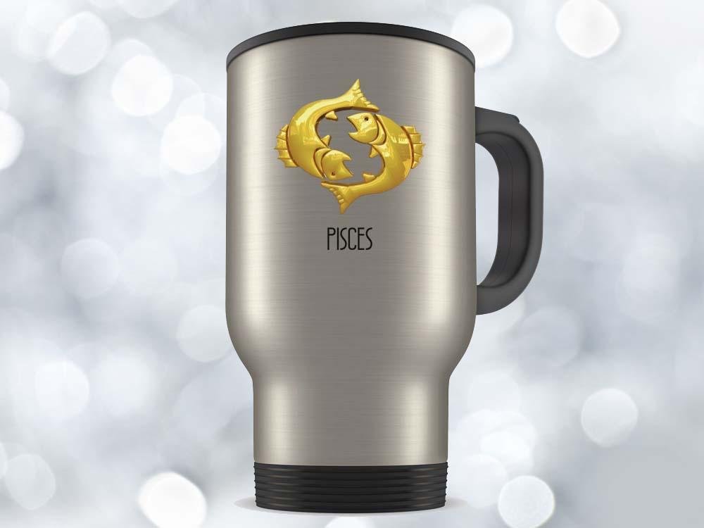 Pisces Gold Coffee Mug