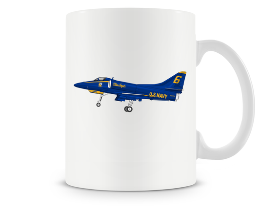 Douglas A-4 Skyhawk 'Blue Angels' Mugs, Tumblers Drinkware