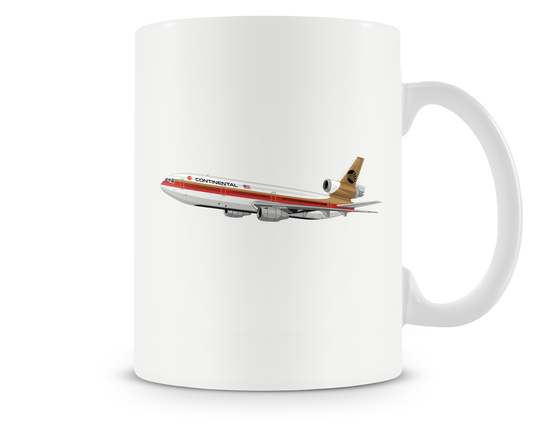 Continental Airlines McDonnell Douglas DC-10 Mugs, Tumblers Drinkware