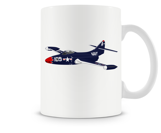 Grumman F9F Panther Mugs, Tumblers Drinkware