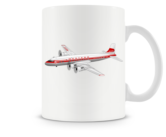 Western Airlines Douglas DC-6 Mugs, Tumblers Drinkware