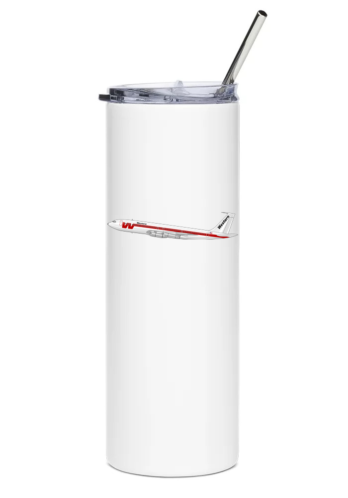 Western Airlines Boeing 707 Mugs, Tumblers Drinkware