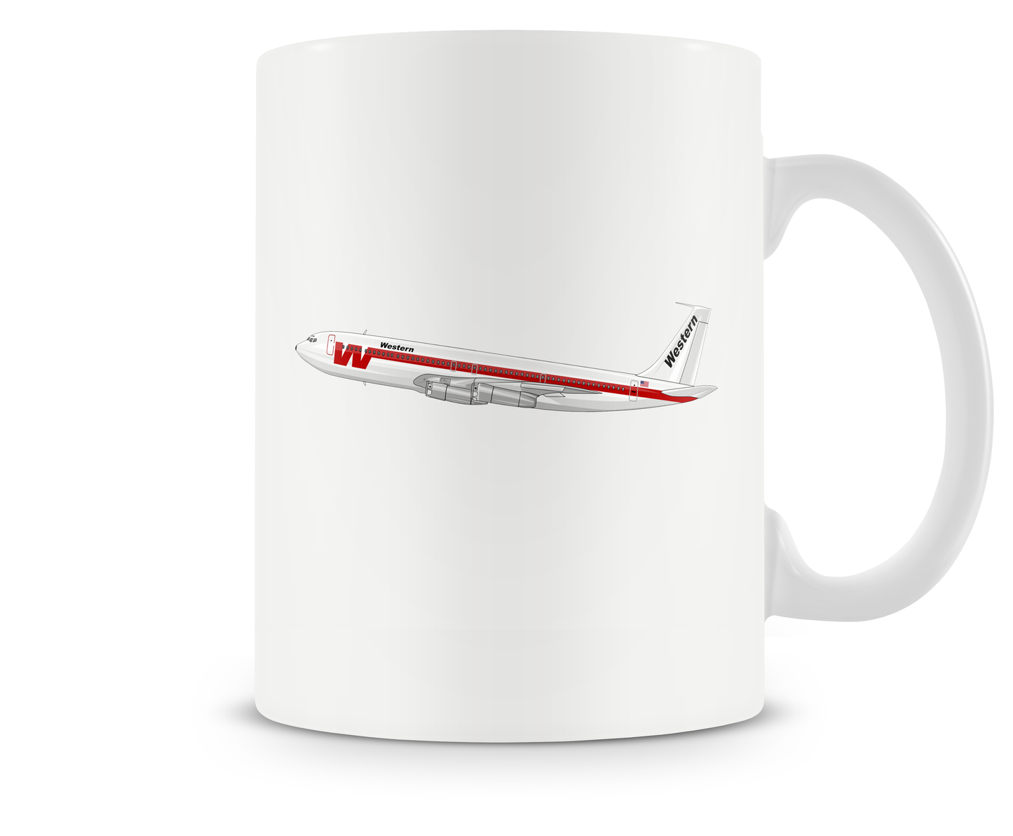Western Airlines Boeing 707 Mugs, Tumblers Drinkware
